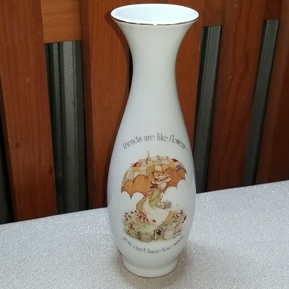 1977 Holly Hobbie Bud Vase Made In Japan